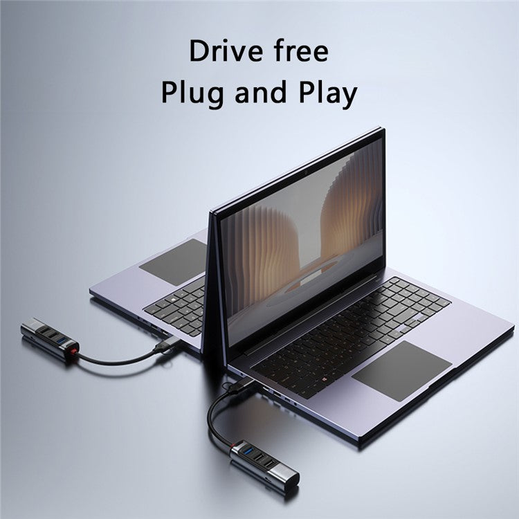 YESIDO HB19 USB + Type C Hub Adapter Converter to USB 3.0 + 2xUSB 2.0 + PD 2.0 USB-C