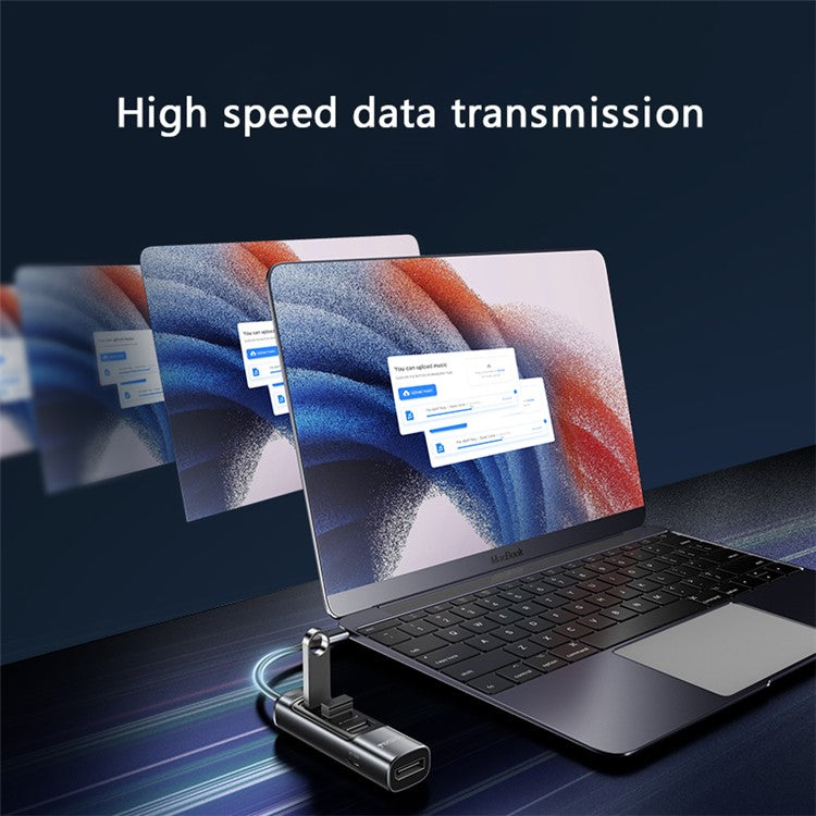 YESIDO HB23 5-in-1 Type-C Hub Adapter Multi Port USB-C Docking Station with USB3.0+2 USB2.0+DP+PD 100W