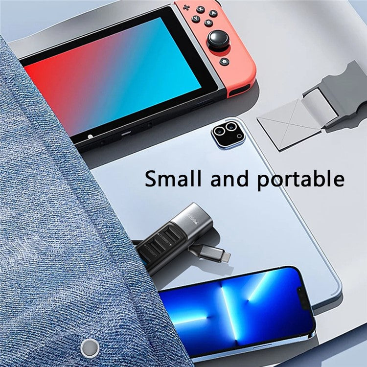 YESIDO HB24 5-in-1 Type-C Docking Station with USB3.0+2 USB2.0+Mini DP+PD 100W Multi Port USB-C Hub Adapter