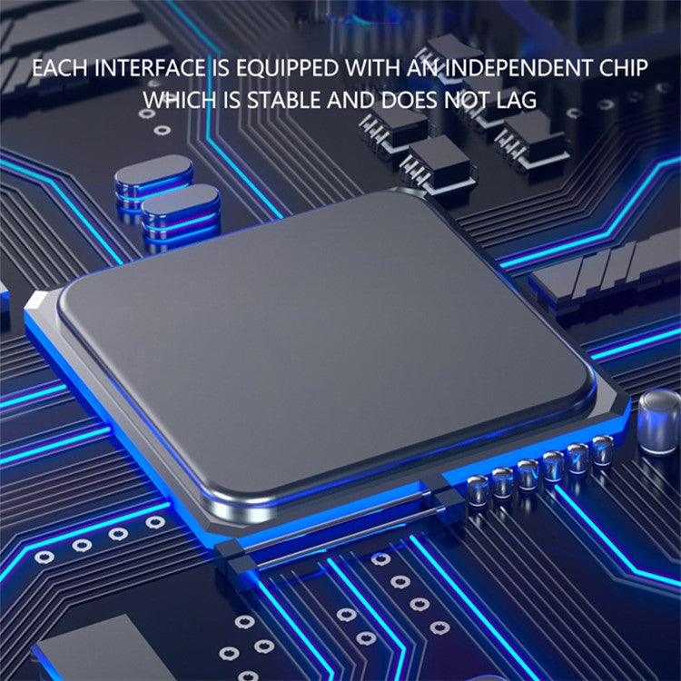 T202 For Lenovo Huawei Xiaomi Laptop Tablet USB+Type-C 3.0 Data Hub to USB 3.0+3xUSB 2.0 Ports