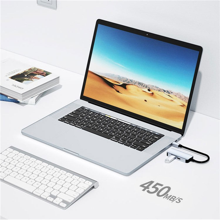 2122 Laptop Expansion Type-C to USB3.0+HD+PD Hub Splitter Multi-Functional Docking Station