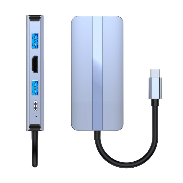 2109 5-in-1 Docking Station Type-C to HDTV+USB3.0 / 2.0+HUB+LAN+PD Adapter