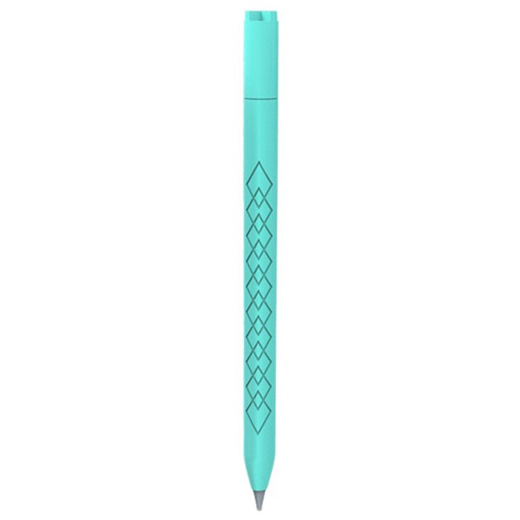 For Apple Pencil 3 (USB-C) Anti-Scratch Silicone Sleeve Diamond Texture Stylus Pen Protective Cover - Mint Green