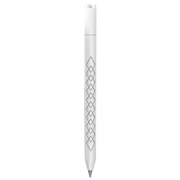 For Apple Pencil 3 (USB-C) Anti-scratch Silicone Sleeve Diamond Texture Stylus Pen Protective Cover - White