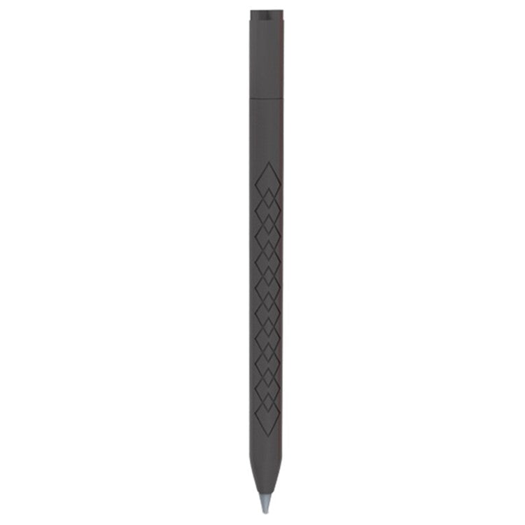 For Apple Pencil 3 (USB-C) Anti-scratch Silicone Sleeve Diamond Texture Stylus Pen Protective Cover - Black