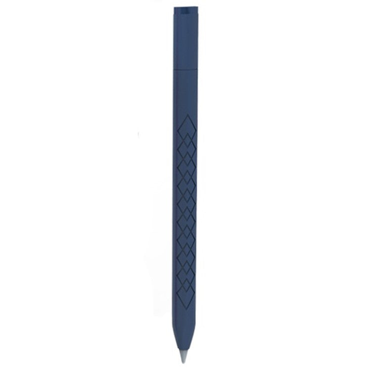 For Apple Pencil 3 (USB-C) Anti-scratch Silicone Sleeve Diamond Texture Stylus Pen Protective Cover - Midnight Blue