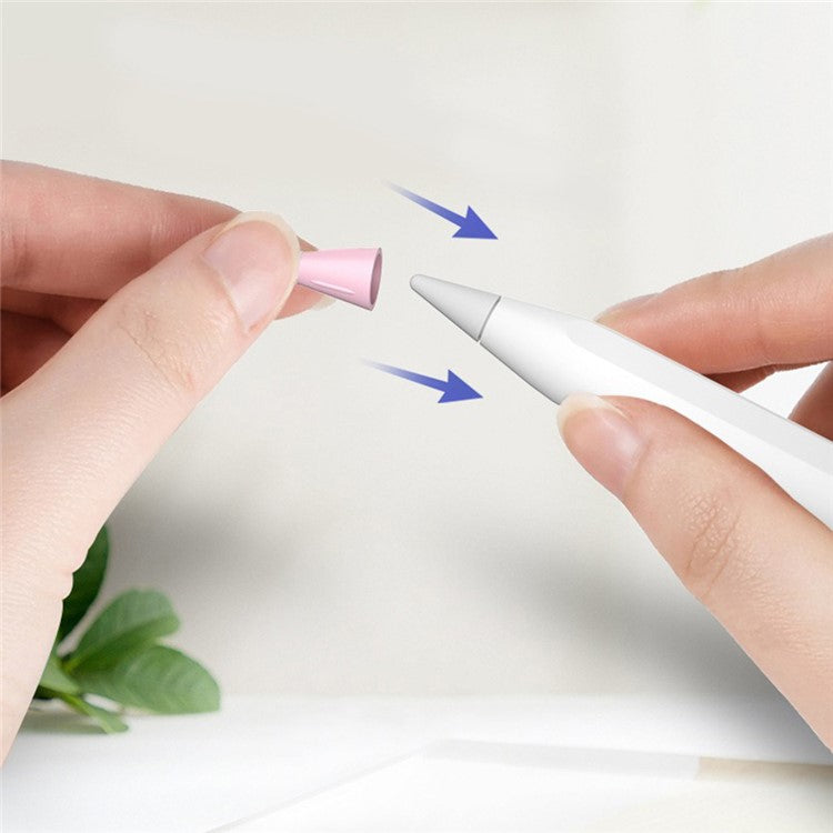 4Pcs For Huawei M-Pencil 3rd Generation / 2nd Generation / 1st Generation / Apple Pencil (2nd Generation) / (1st Generation) Pen Tips Cover - White