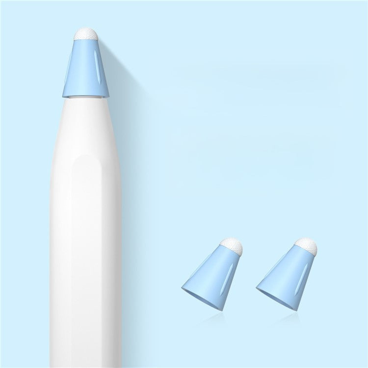 4Pcs For Huawei M-Pencil 3rd Generation / 2nd Generation / 1st Generation / Apple Pencil (2nd Generation) / (1st Generation) Pen Tips Cover - Sky Blue