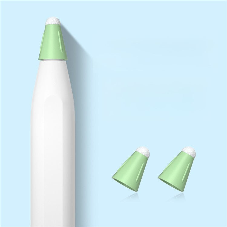 4Pcs For Huawei M-Pencil 3rd Generation / 2nd Generation / 1st Generation / Apple Pencil (2nd Generation) / (1st Generation) Pen Tips Cover - Matcha Green