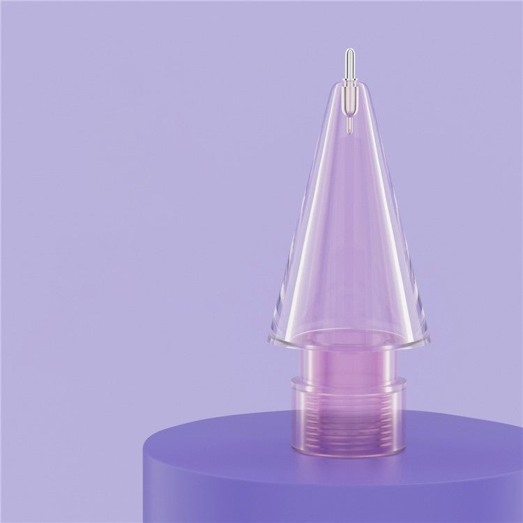 For Apple Pencil (2nd Generation) / Pencil (1st Generation) / Pencil (USB-C) Replacement Tips Tablet Pen Tips - Fine Point / Transparent Pink