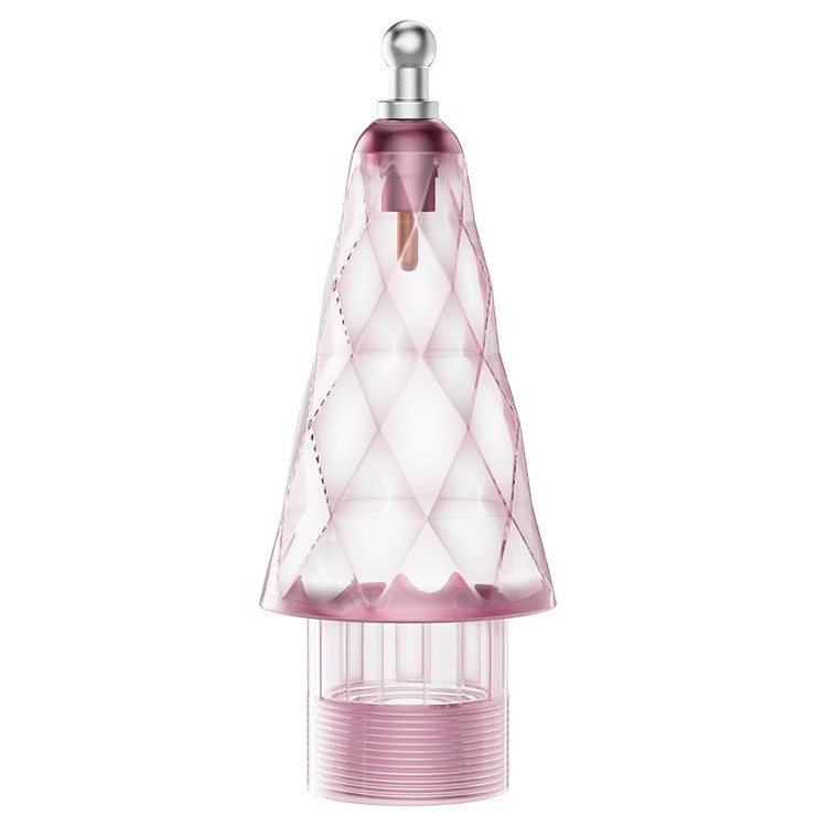 For Apple Pencil (2nd Generation) / Pencil (1st Generation) / Pencil (USB-C) Tips Rhombus Noiseless Pen Tips - Round Bead Point / Transparent Pink