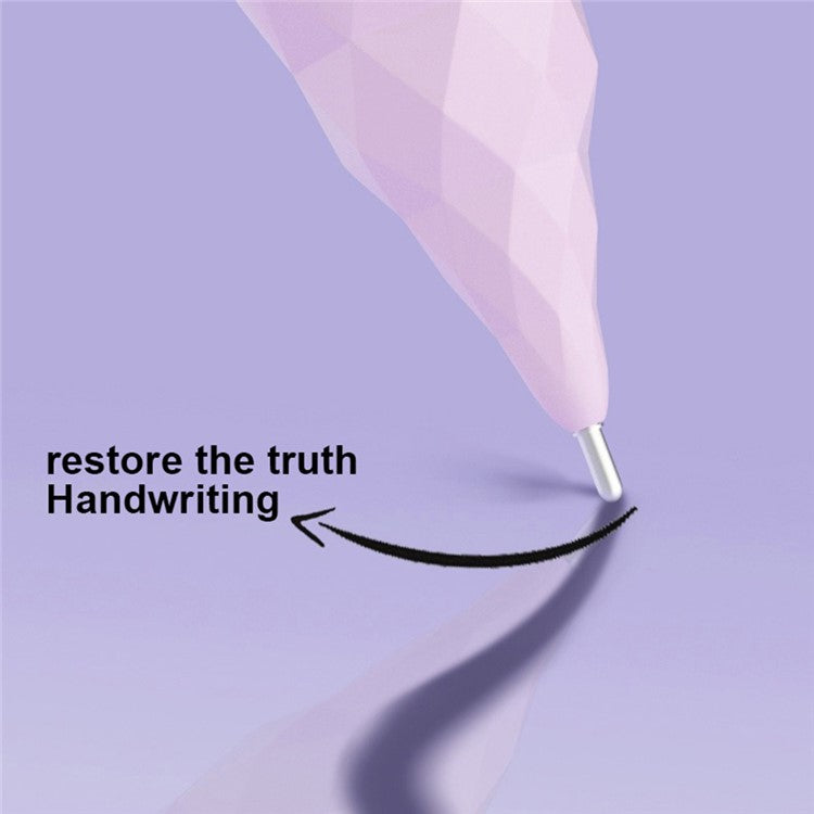 For Apple Pencil (2nd Generation) / Pencil (1st Generation) / Pencil (USB-C) Tips Rhombus Noiseless Pen Tips - Fine Point / Light Yellow