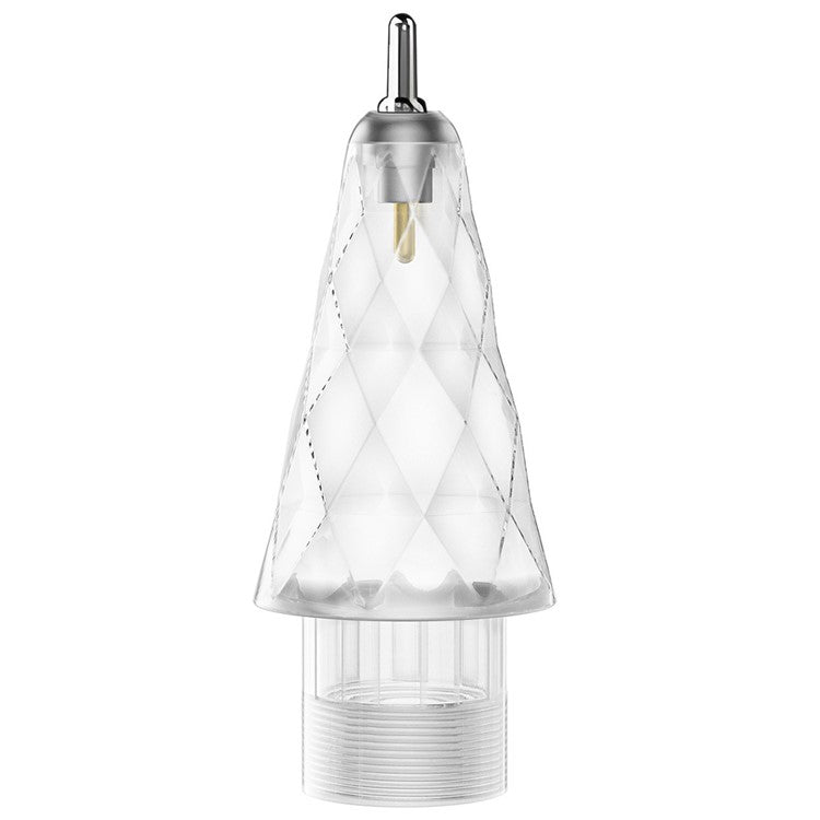 For Apple Pencil (2nd Generation) / Pencil (1st Generation) / Pencil (USB-C) Tips Rhombus Noiseless Pen Tips - Fine Point / Transparent