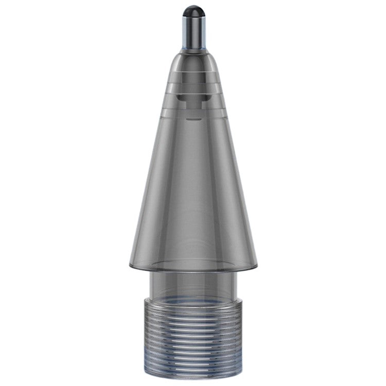 For Apple Pencil (2nd Generation) / Pencil (1st Generation) / Pencil (USB-C) / Pencil Pro Tips 2B Damping Silent - Fine Point / Transparent Grey