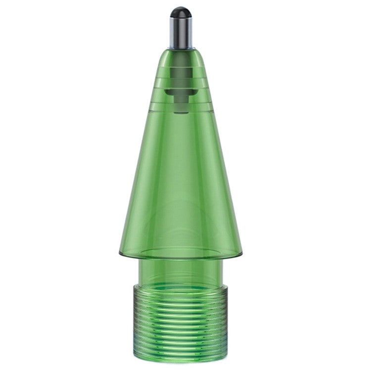 For Apple Pencil (2nd Generation) / Pencil (1st Generation) / Pencil (USB-C) / Pencil Pro Tips 2B Damping Silent - Fine Point / Transparent Green