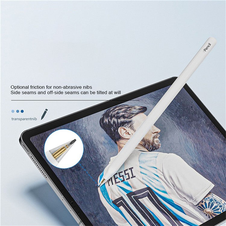 Clear Replacement Tip for Apple Pencil (2nd Generation) / (1st Generation) HB Transparent Stylus Nib - Fine Nib+White