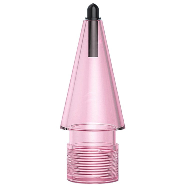 Clear Replacement Tip for Apple Pencil (2nd Generation) / (1st Generation) HB Transparent Stylus Nib - Fine Nib+Transparent Pink