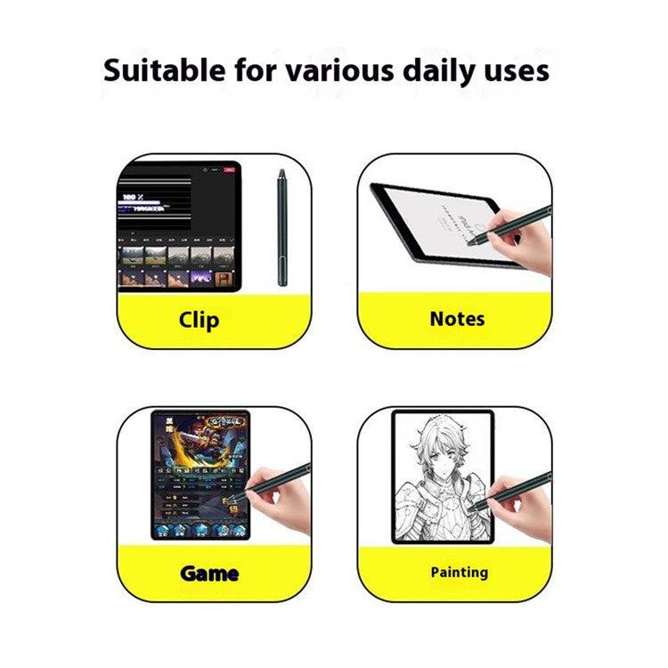 DR01A High Accuracy Touch Screen Stylus Pen with 6mm Pen Tip - Dark Grey