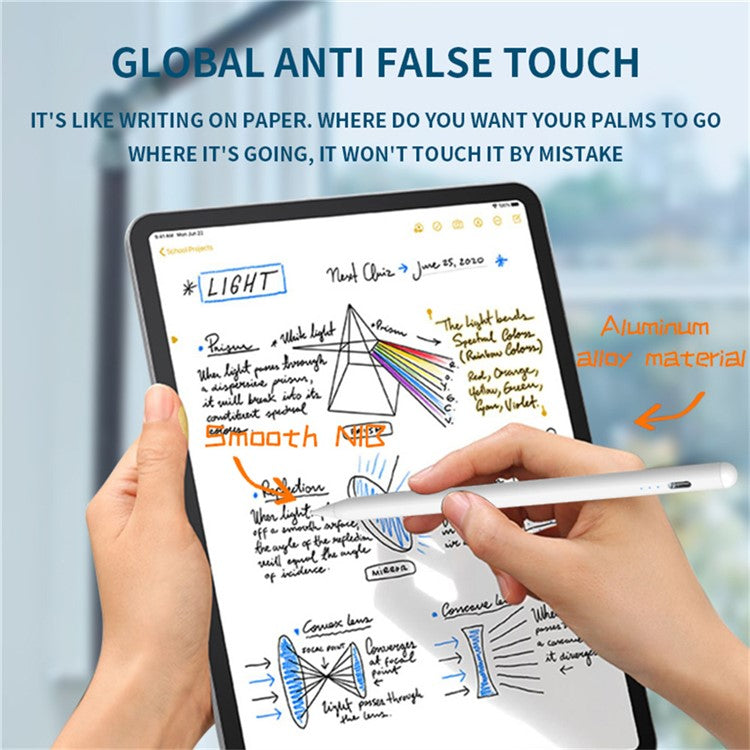 T12 For iPad (2018 and Later) Active Capacitive Pen Touch Screen Anti-Mistouch Tilt Sensitivity Stylus Pen