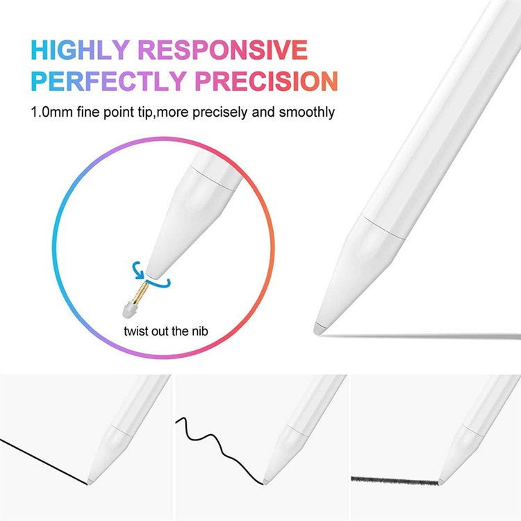 T9 For iPad (2018 and Later) Active Capacitive Pen Touch Screen Palm Rejection Stylus Pen