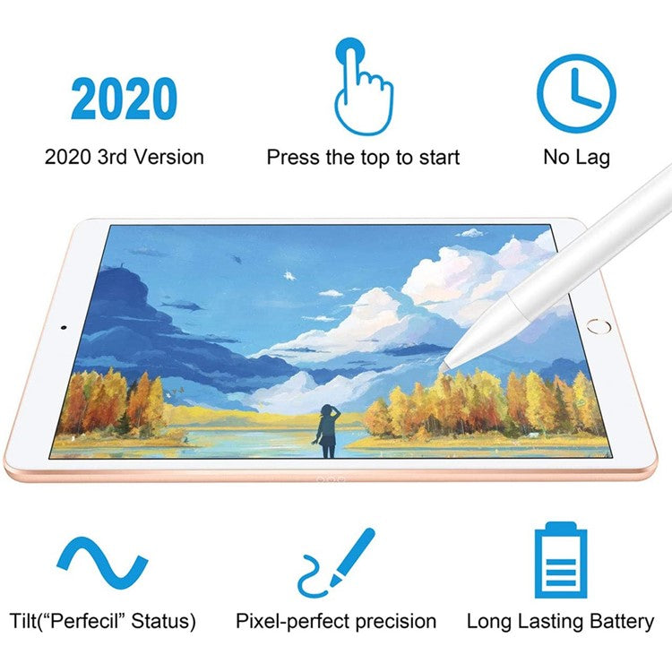 T9 For iPad (2018 and Later) Active Capacitive Pen Touch Screen Palm Rejection Stylus Pen