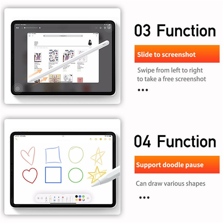 WIWU Pencil W Stylus Pen for iPad Pro 12.9 (2022) / (2021) / (2020)(2018) / Pro 11 (2022) / (2021) / (2020) / (2018) / Air (2022) / (2020) / mini (2021) Touchscreen Pen