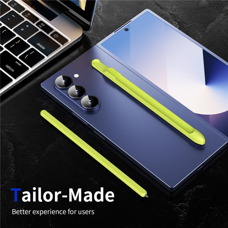 For Samsung Galaxy Z Fold6 5G / Z Fold5 5G / Z Fold4 5G / Z Fold3 5G Electromagnetic Pen Stylus with Pen Slot - Yellowgreen