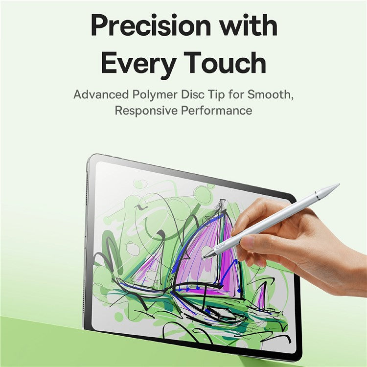 BASEUS Smooth Writing III 3-in-1 Passive Stylus Touch Screen Pen Non-Magnetic Version - White