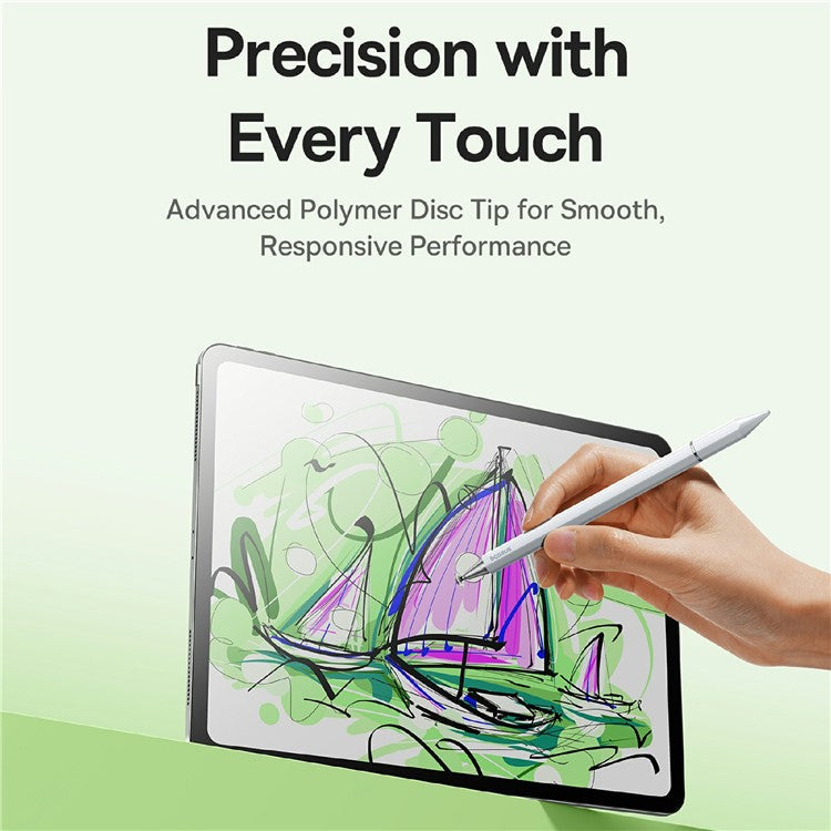 BASEUS Smooth Writing III 3-in-1 Passive Stylus Touch Screen Pen Magnetic Version - White