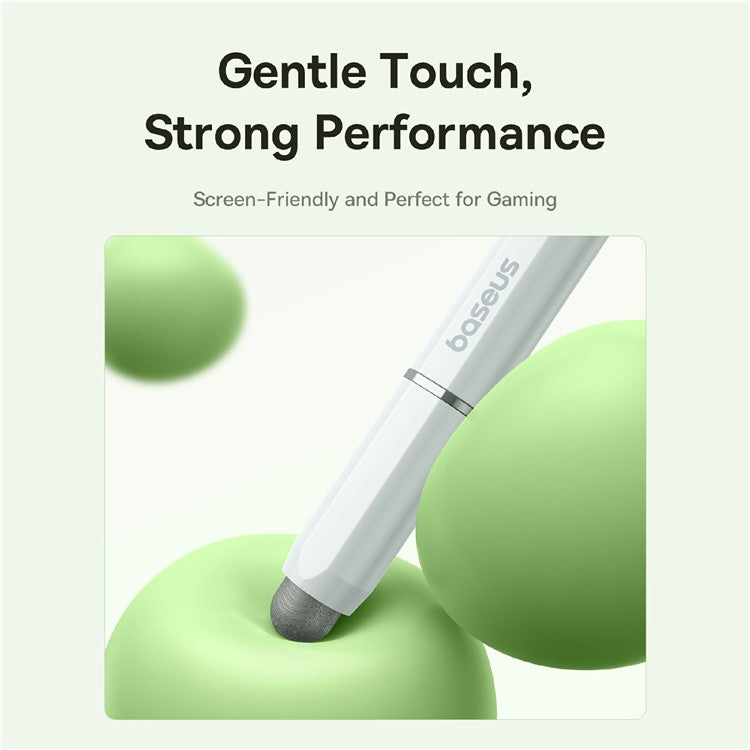 BASEUS Smooth Writing III 3-in-1 Passive Stylus Touch Screen Pen Magnetic Version - White
