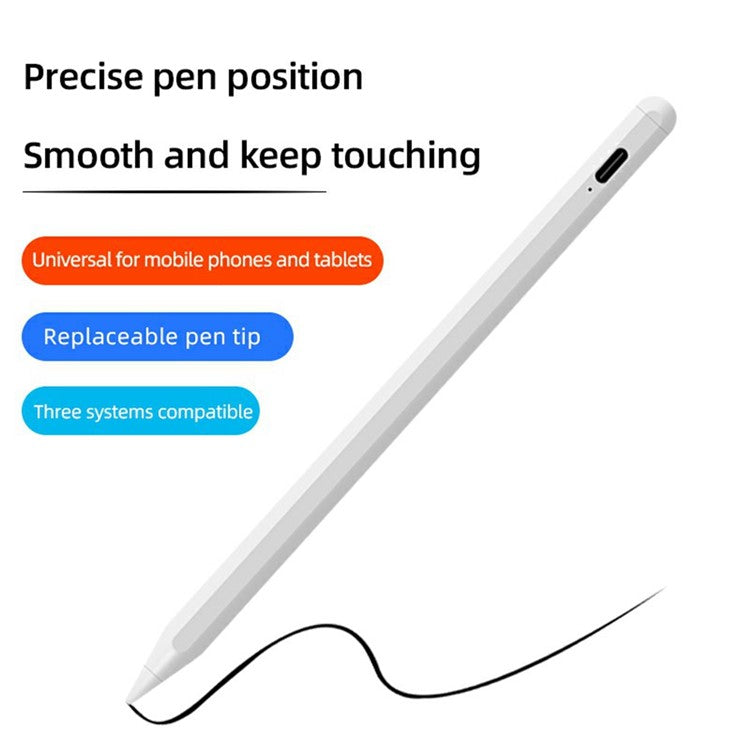 KD503 Universal Capacitive Touch Screen Pencil Rechargeable Stylus Pen for Smartphones and Tablets