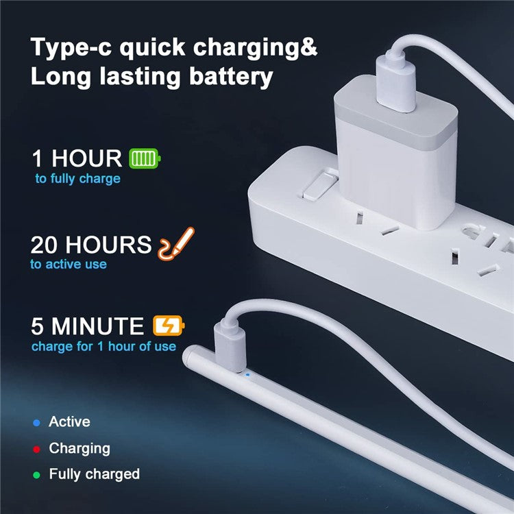 KD503 Universal Capacitive Touch Screen Pencil Rechargeable Stylus Pen for Smartphones and Tablets