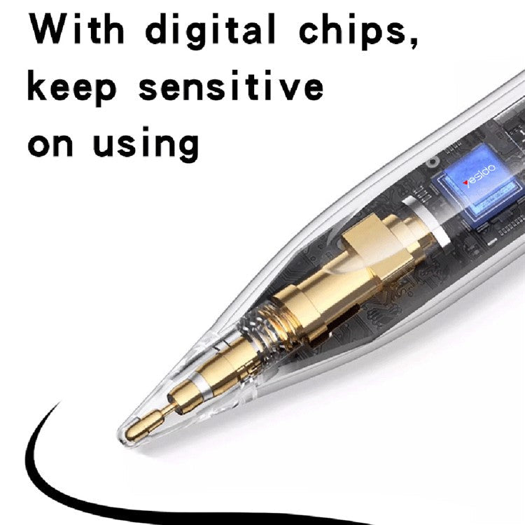 YESIDO ST15 Aluminum Alloy Stylus Pen Magnetic Adsorption Capacitive Touch Screen Pencil