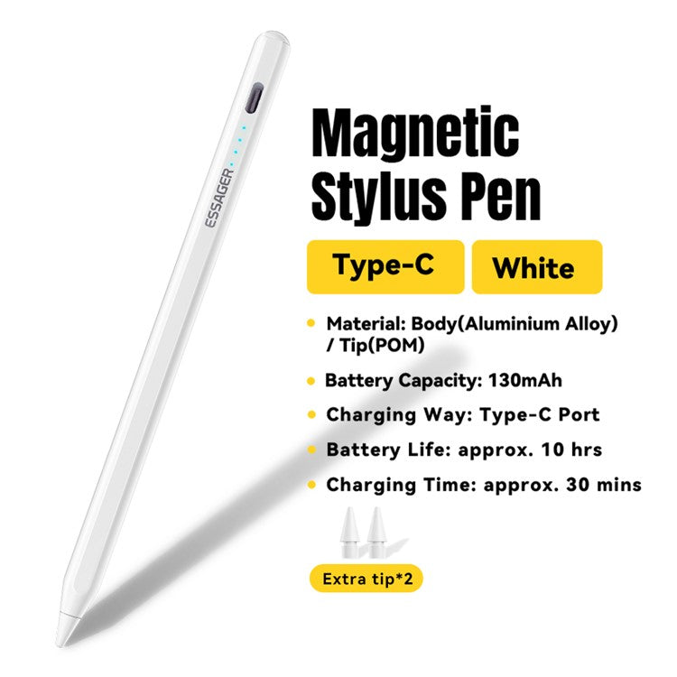 ESSAGER Anti-Mistouch Magnetic Capacitive Stylus Pen High Sensitive Touch Screen Pencil