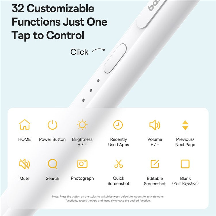 BASEUS Smooth Writing 3 Wired Charging Stylus Touch Screen Pen, Active Wireless Version