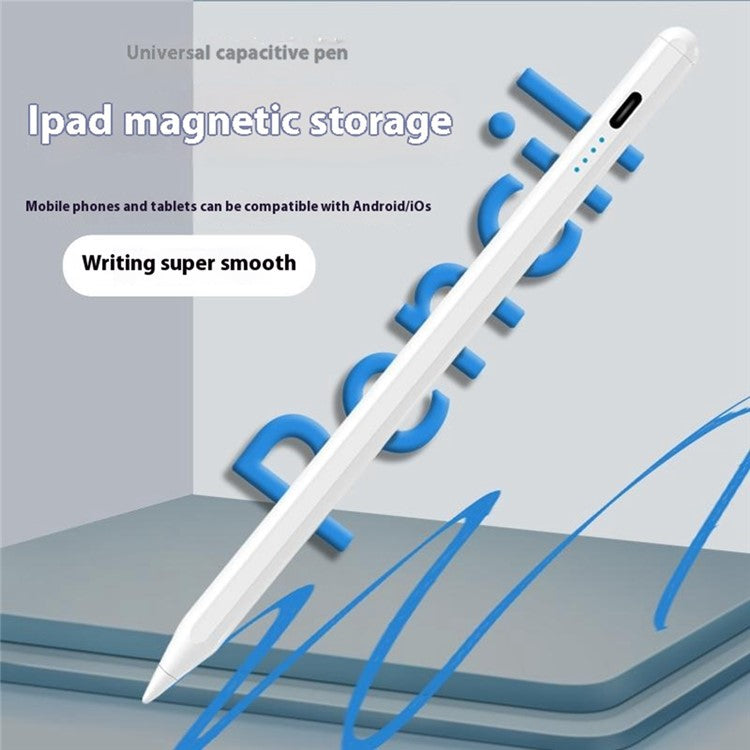 Universal Capacitive Stylus with 4-LED Battery Indicator for iOS and Android Devices