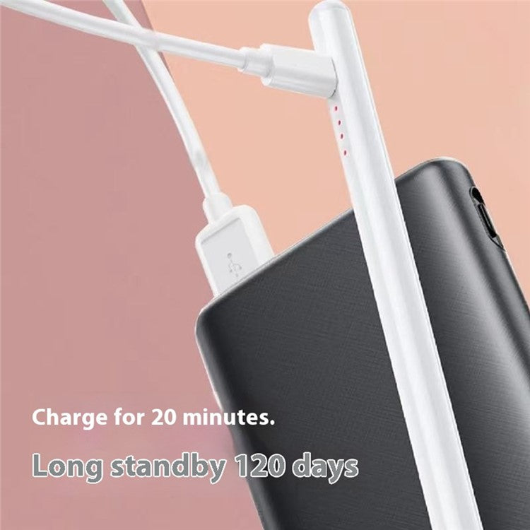 4-LED Stylus with Palm Rejection, Magnetic Attachment for iPad OS 12.2+ (2018 Later)