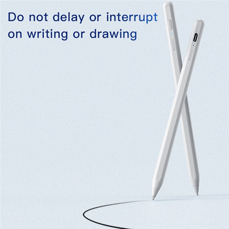 YESIDO ST10 110mAh Active Stylus Pen Aluminum Alloy Stylus Universal Compatible Dual System