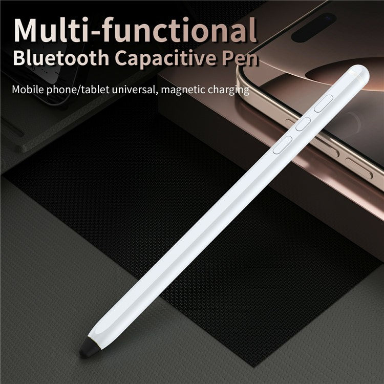 Tablet Phone Stylus Precise Writing Rechargeable Capacitive Pen - White
