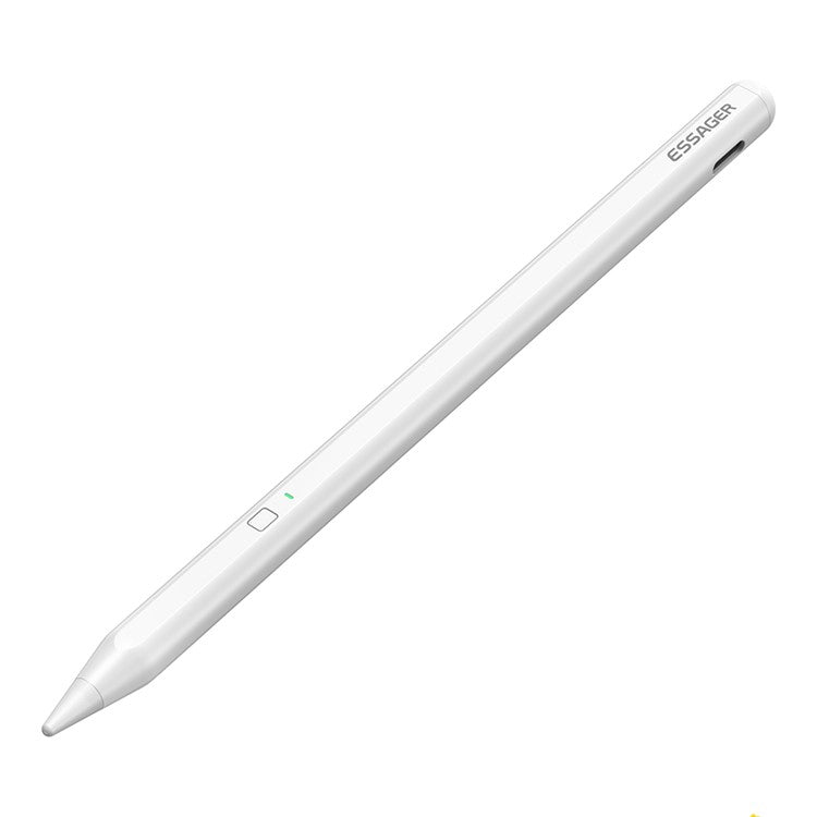ESSAGER Writing Capacitive Stylus with LED Light Cable Charging Touch Screen Pencil for iPad Air (2022) / Pro 11-inch (2021) / Pro 12.9 (2021) / mini (2021)