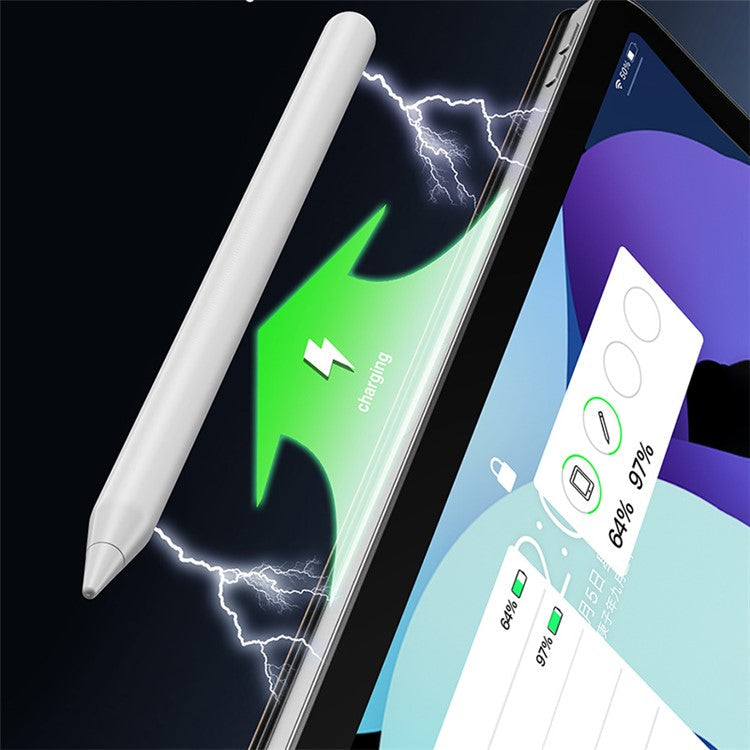 ESSAGER Writing Capacitive Stylus with LED Light Cable Charging Touch Screen Pencil for iPad Air (2022) / Pro 11-inch (2021) / Pro 12.9 (2021) / mini (2021)