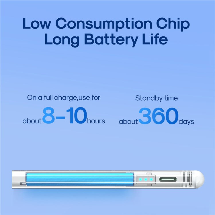 JOYROOM JR-X9S Active Capacitive Stylus Lightweight Touch Screen Pencil Portable Capacitive Pen with 2 Nibs for Writing Drawing