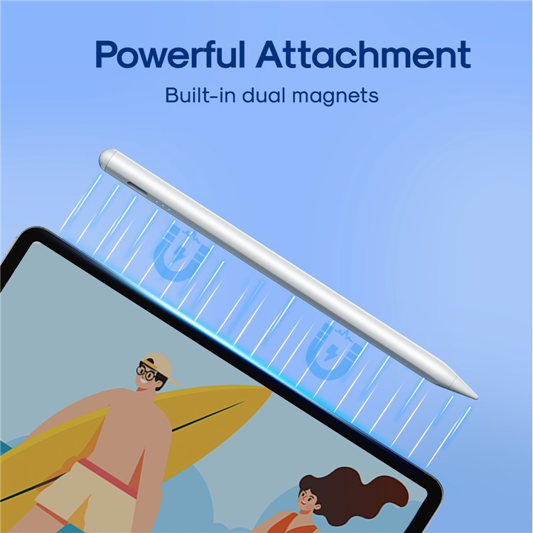 JOYROOM JR-X9S Active Capacitive Stylus Lightweight Touch Screen Pencil Portable Capacitive Pen with 2 Nibs for Writing Drawing