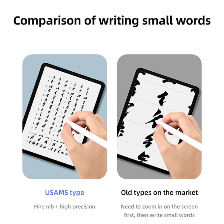 USAMS US-ZB254 Magnetic Charging Capacitive Stylus Pen Tilt-Sensitive Active Touch Pencil Wireless Charging Pencil