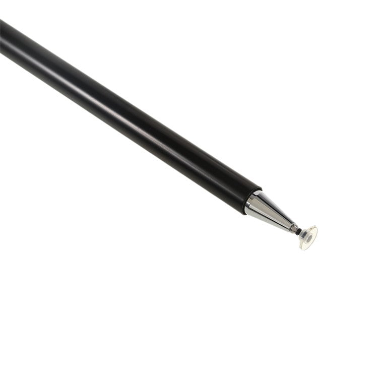 Gradient Passive Stylus for Phones / Tablets Touch Screens 2-in-1 High Precision Magnetic Disc Universal Stylus Pen - Black