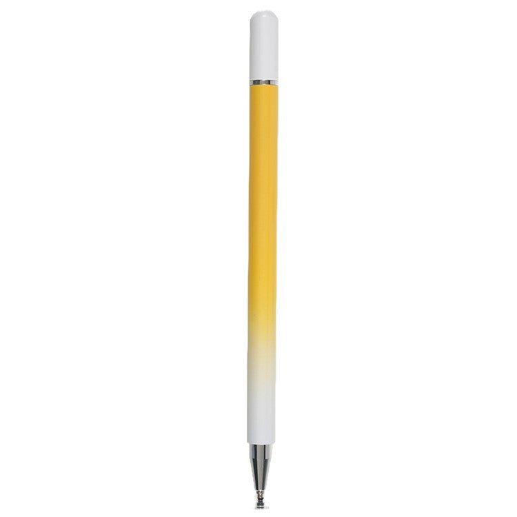 Gradient Passive Stylus for Phones / Tablets Touch Screens 2-in-1 High Precision Magnetic Disc Universal Stylus Pen - Yellow
