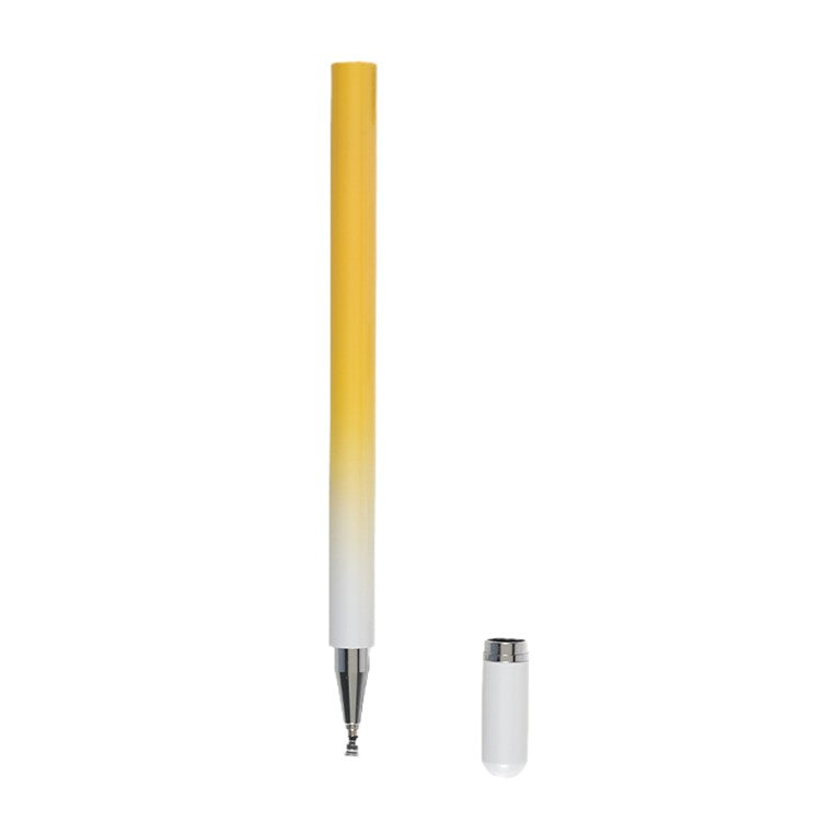 Gradient Passive Stylus for Phones / Tablets Touch Screens 2-in-1 High Precision Magnetic Disc Universal Stylus Pen - Yellow