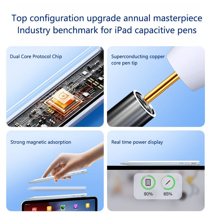 BP18-BL Type-C Universal Hexagonal Bluetooth Stylus Pen for Touching Writing Drawing