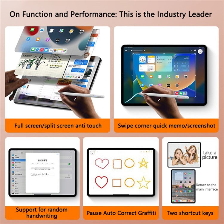 BP20Pro Magnetic Wireless Charging Active Stylus Pen for iPad Touch Screen Pencil with Bluetooth Function