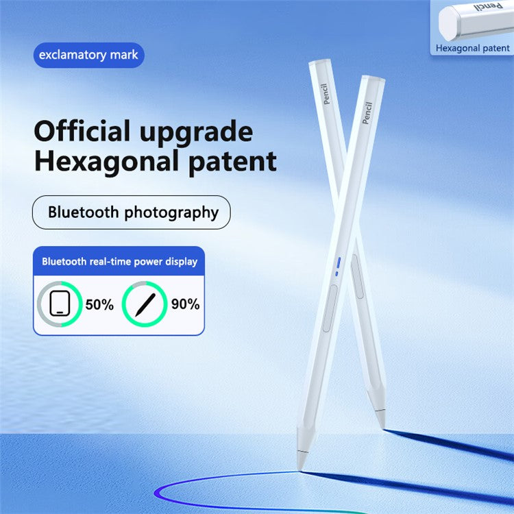 BP19-BL Type-C Universal Hexagonal Stylus Pen Touch Screen Bluetooth Pencil for Writing Drawing